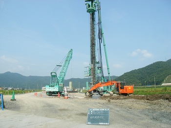 鋼管ソイルセメント杭工　φ1200m/m