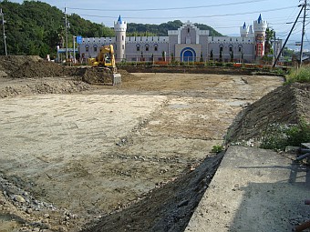 機械掘削状況