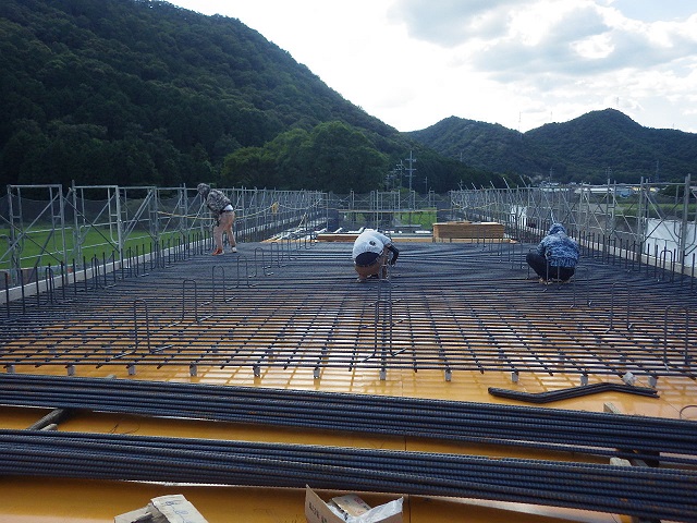 08.鉄筋組立て状況
