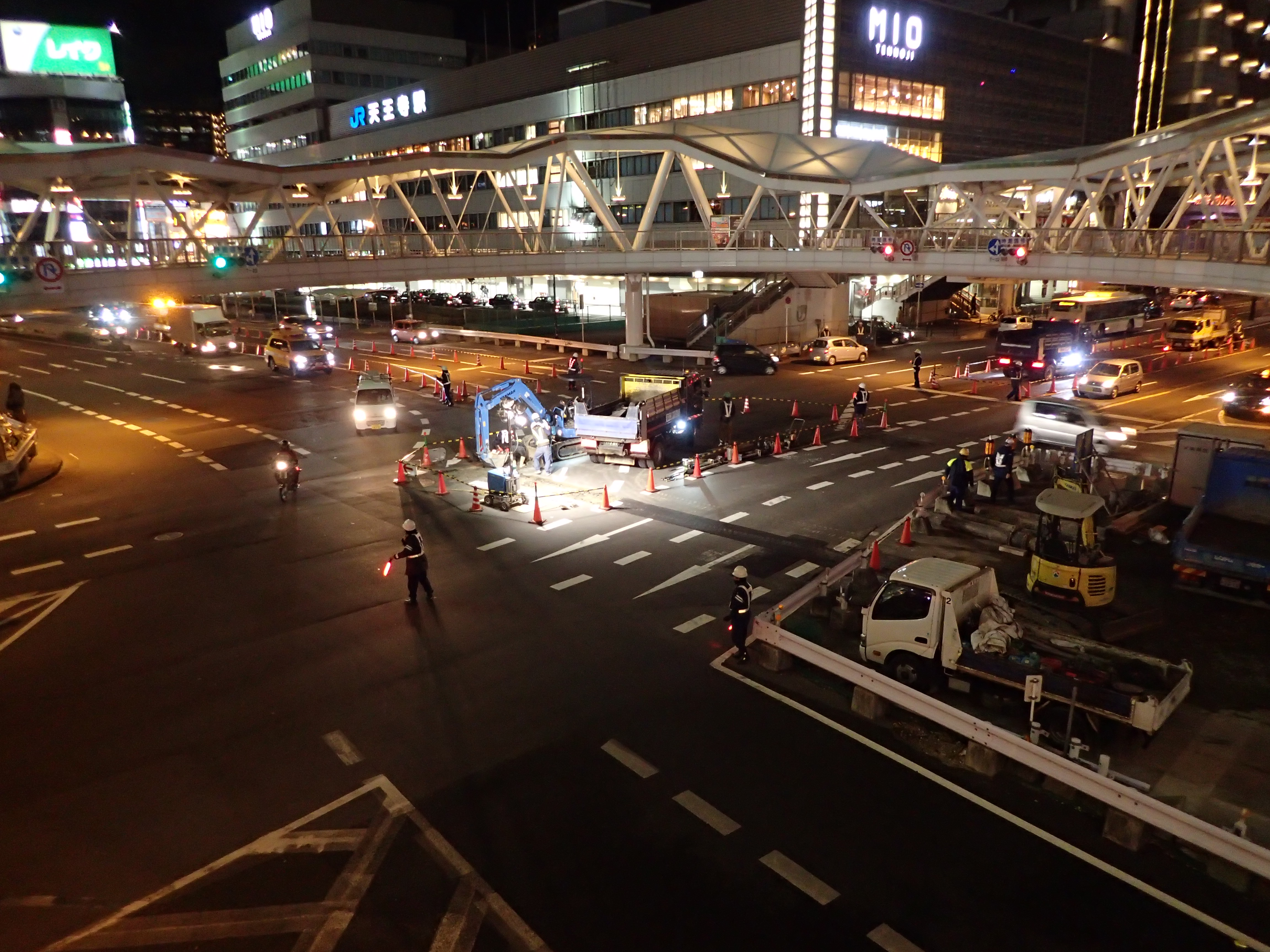 交差点部夜間占用状況