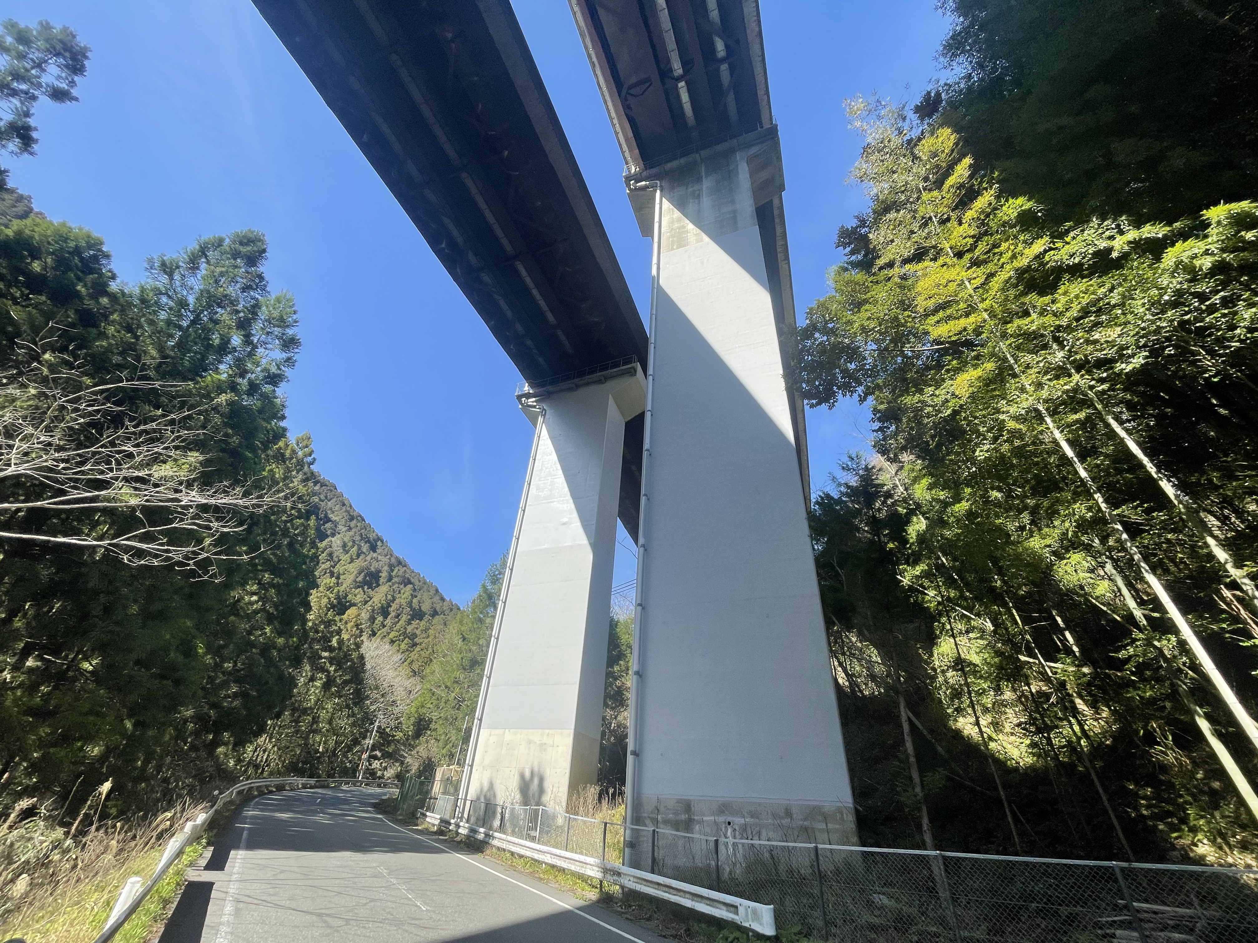 橋脚部補強完成（平瀬橋）